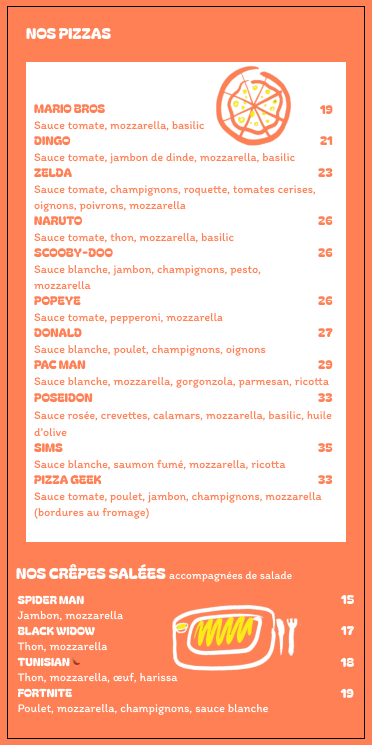Menu page 6